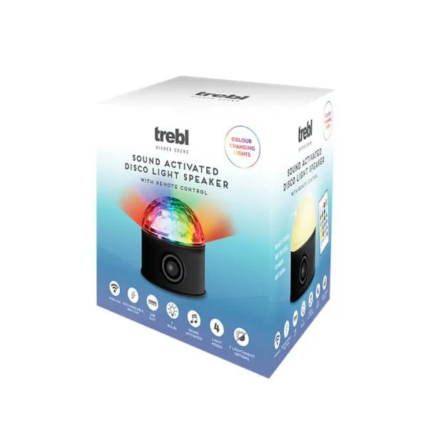 Trebl Sound Activated Disco Light Speaker