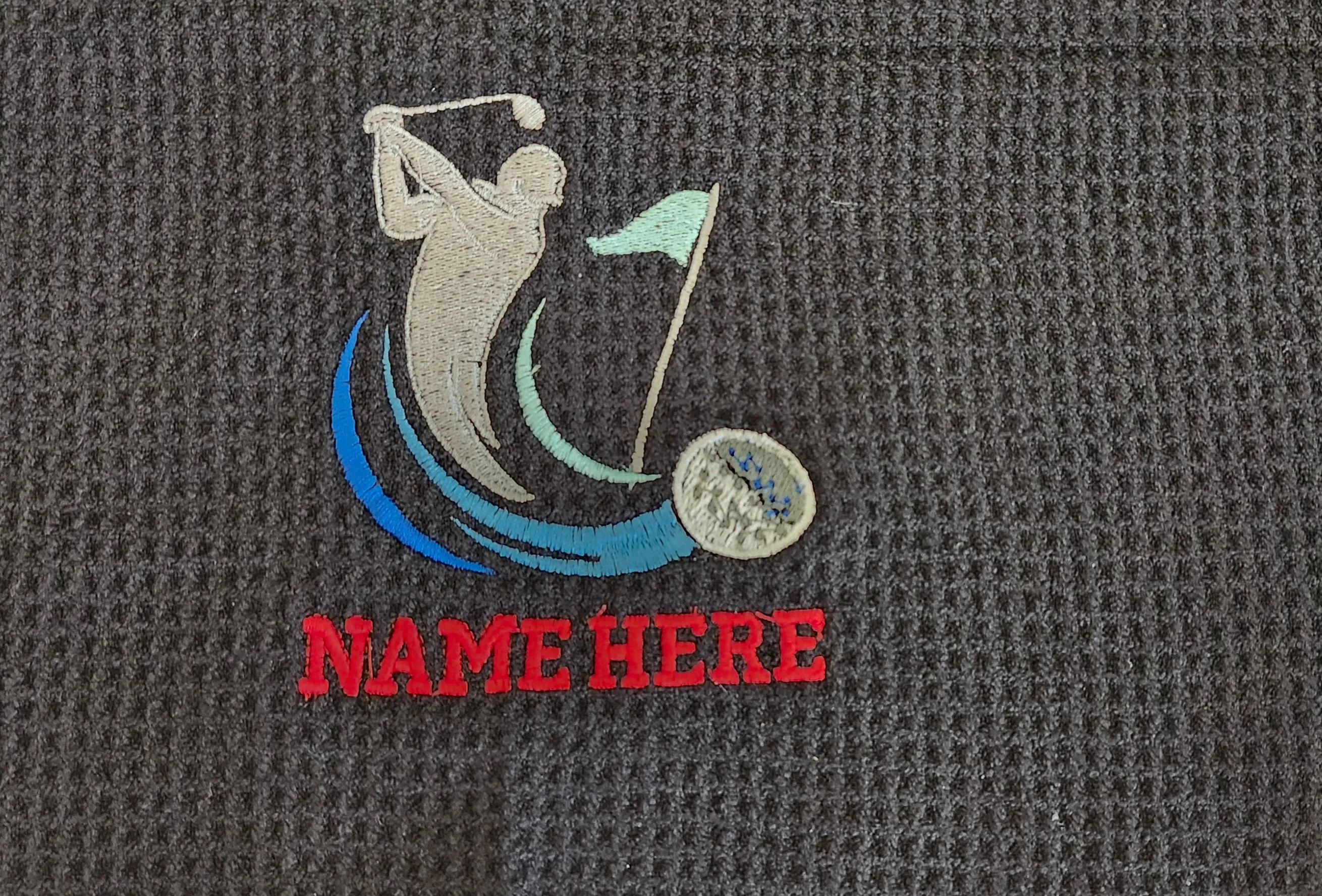 Two Personalized Golf Towels