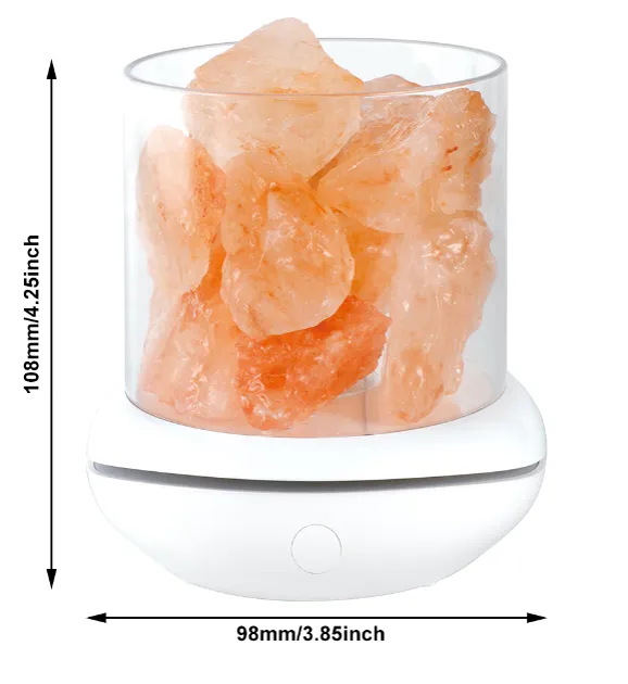 Valentine's Day USB Crystal Salt Lamp Indoor Warm Light Table Lamp