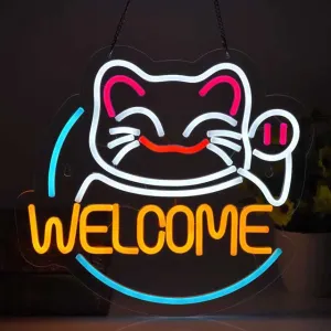 Welcome Neon Sign