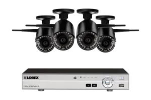 Wireless Camera System with 8 Channel 1080p DVR and 4 Outdoor 720p Wireless Cameras, 135FT Night Vision