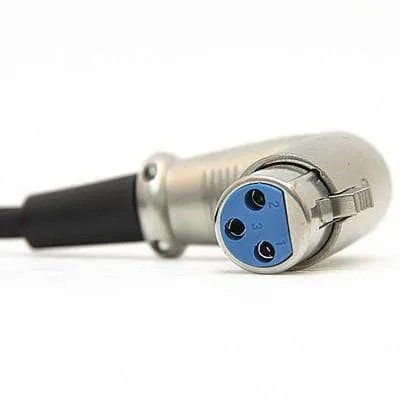 XLRRAS - 3' XLR Male to Right Angle Female Patch Cable